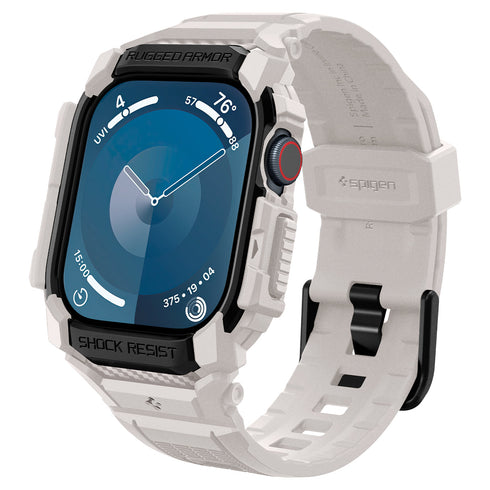 Spigen Apple Watch 11/10 Series Case+Band – Rugged Armor Pro
